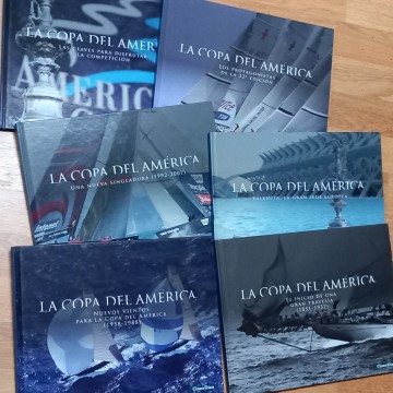 LOTE 6 LIBROS DE LA COPA AMÉRICA DE VELA.