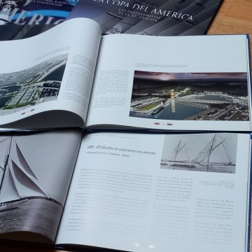 LOTE 6 LIBROS DE LA COPA AMÉRICA DE VELA.