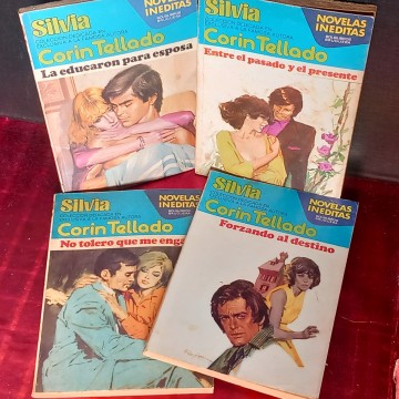 LOTE 4 NOVELAS COLECCIÓN SILVIA CORÍN TELLADO.