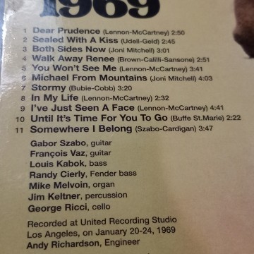 GABOR SZABO 1969 CD.