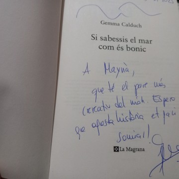 SI SABESSIS EL MAR COM ÉS DE BONIC, GEMMA CALDUCH (FIRMAT)