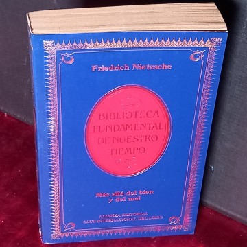 MÁS ALLÁ DEL BIEN Y DEL MAL, FRIEDRICH NIETZSCHE.