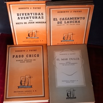 LOTE 4 NOVELAS DE ROBERTO J. PAYRÓ.