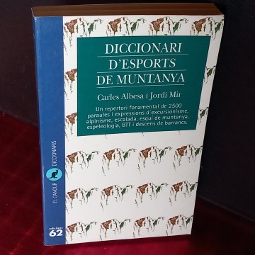 DICCIONARI D'ESPORTS DE MUNTANYA, CARLES ALBESA.
