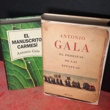 EL PEDESTAL DE LAS ESTATUAS Y EL MANUSRITO CARMESÍ, ANTONIO GALA