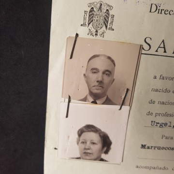 Documento salvoconducto Presidencia del Gobierno Marruecos y colonias