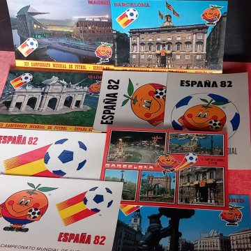 LOTE 9 POSTALES MUNDIAL ESPAÑA 82.