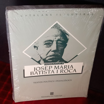HOMENATGE A JOSEP MARIA BATISTA ROCA (NOU).