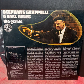 STEPHANE GRAPPELLI & EARL HINES THE GIANTS, VINILO LP.