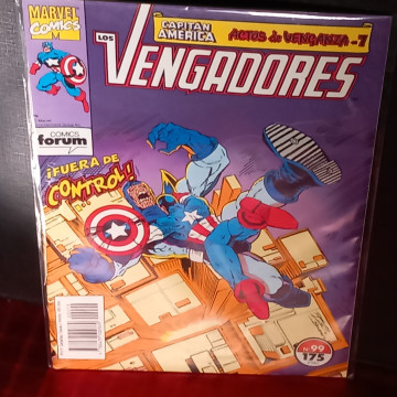 CÓMIC LOS VENGADORES 99, CAPITÁN AMÉRICA - ACTOS DE VENGANZA 7.