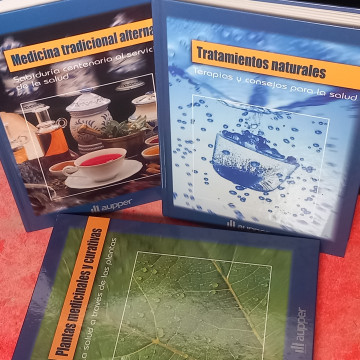 LOTE 3 LIBROS DE MEDICINA NATURAL