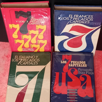 LOS 7 PECADOS CAPITALES DEL ESPAÑOL, FRANCÉS, ITALIANO Y ESTADOUNIDENSE, FERNANDO DÍAZ PLAJA.