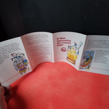 Folleto Pilarín Vallés ron cremat Pujol publicidad