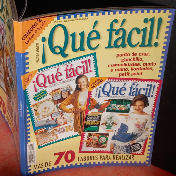 QUÉ FÁCIL! 2 PUNTO DE CRUZ, GANCHILLO, MANUALIDADES, PUNTO...