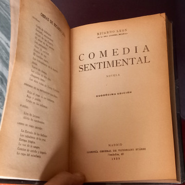 COMEDIA SENTIMENTAL, RICARDO LEÓN.