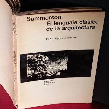 EL LENGUAJE CLÁSICO DE LA ARQUITECTURA, JOHN SUMMERSON.