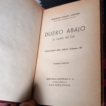 DUERO ABAJO, LA CASTILLA DEL CID, FEDERICO GARCÍA SANCHIZ.