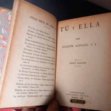 TÚ Y ELLA, JOAQUÍN AZPIAZU.