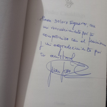 PEDRO CASALDÁLIGA, LARGA CAMINADA CON LOS POBRES DE LA ITERRA, JUAN JOSÉ TAMAYO (FIRMADO).