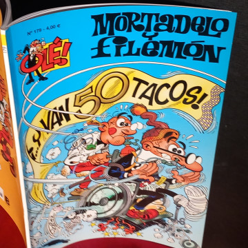 CÓMIC MORTADELO Y FILEMÓN 179, OLÉ, ... Y VAN 50 TACOS.