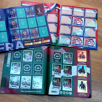 LOTE 3 ÁLBUMES CROMOS DE FÚTBOL INCOMPLETOS
