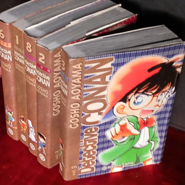 CÓMICS DETECTIVE CONAN 1, 2, 3, 6 Y 8.