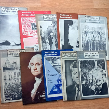 LOTE 10 REVISTAS NOTICIAS DE ACTUALIDAD.