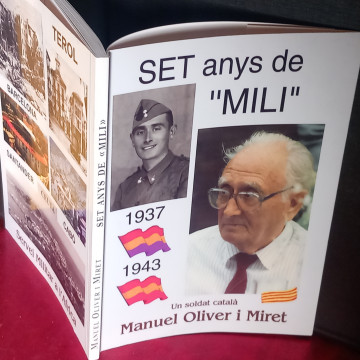 SET ANYS DE MILI, MANUEL OLIVER I MIRET (SIGNAT).