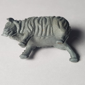 Antigua oveja miniatura juguete gris