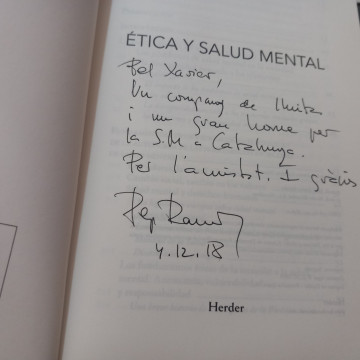 ÉTICA Y SALUD MENTAL, JOSEP RAMOS MONTES (firmado).