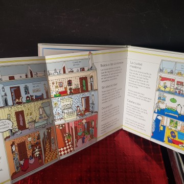 La casa y el hogar ayer y hoy libro infantil flip flap Usborne
