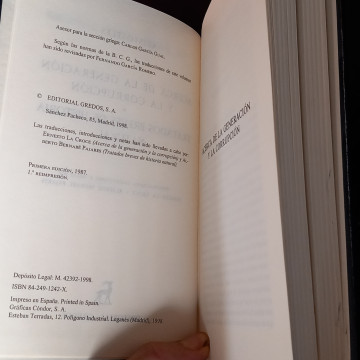 ACERCA DE LA GENERACIÓN Y LA CORUPCIÓN Y TRATADOS BREVES DE HISTORIA NATURAL, ARISTÓTELES.
