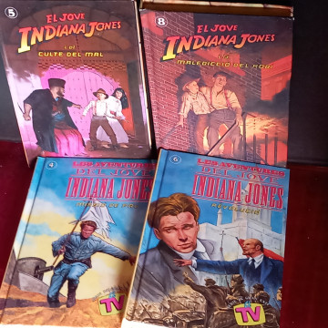 LOT 4 LLIBRES EL JOVE INDIANA JONES.