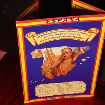 TRÍPTICO LOTERÍA FRANCISCO FRANCO.
