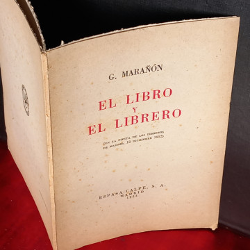 EL LIBRO Y EL LIBRERO, GREGORIO MARAÑÓN