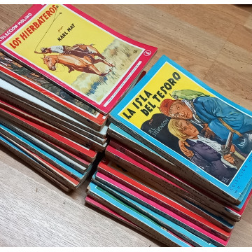 LOTE 25 NOVELAS DE AVENTURAS COLECCIÓN MOLINO.