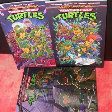 CÓMICS LAS AVENTURAS ANIMADAS DE LAS TEENAGE MUTANT NINJA TURTLES 1, 2 Y 3.