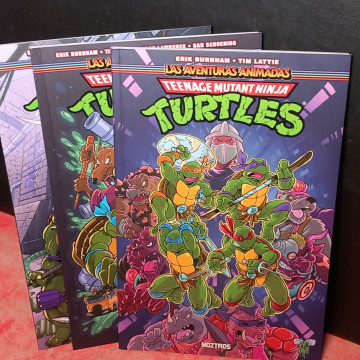 CÓMICS LAS AVENTURAS ANIMADAS DE LAS TEENAGE MUTANT NINJA TURTLES 1, 2 Y 3.