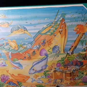 6 € Puzzle precintado en el fondo del mar diset 1990 Puzzle infantil en el fondo del mar 126 piezas, nuevo