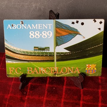 Abonament Barça 88-89 carnet soci FCB Barcelona 88-89