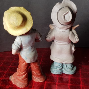 3 € lote 2 Figuras niños vagabundos de cerámica