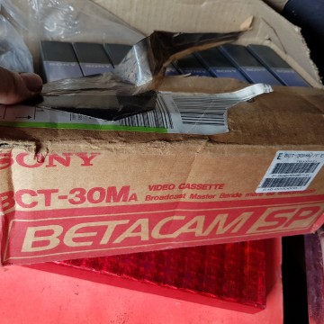 Lote 8 cintas de vídeo Sony Betacam BCT videocassettes beta vírgenes