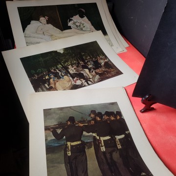 7 € Colección15  láminas Eduard Manet 1950