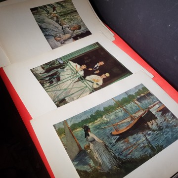 7 € Colección15  láminas Eduard Manet 1950
