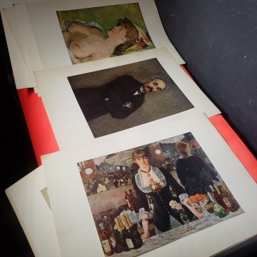 7 € Colección15  láminas Eduard Manet 1950