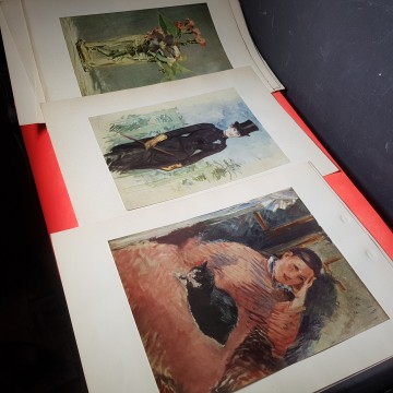7 € Colección15  láminas Eduard Manet 1950