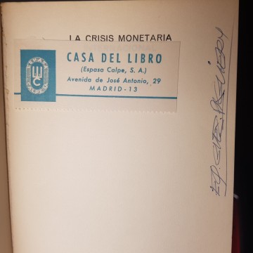 la crisis monetaria internacional, por Juan Sardá