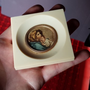 Imagen religiosa antigua años 70 la Virgen y el Niño Jesús comprar