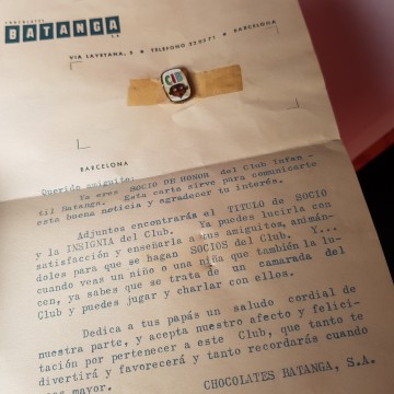9 € Título de socio de honor del club infantil Batanga con carta y PIN