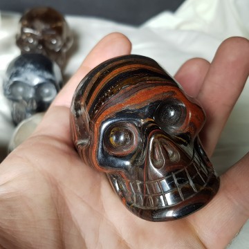 60 € Lote calaveras de piedra pulida 16 unidades